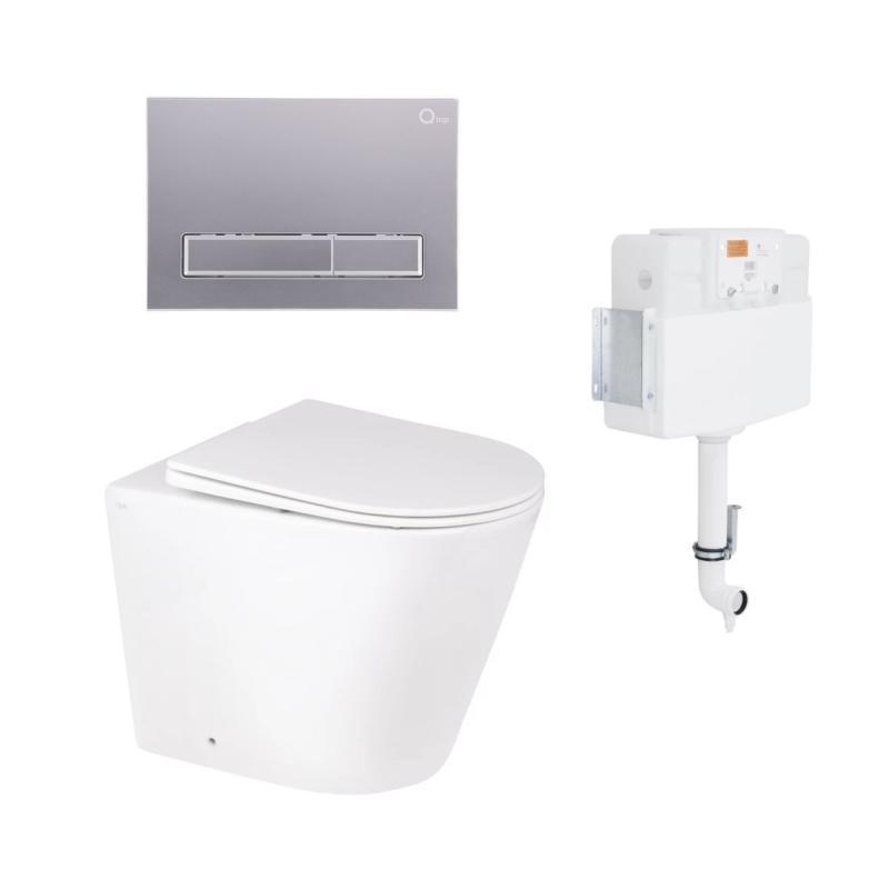 Готове рішення Qtap для ванної кімнати: підлоговий унітаз Swan Rimless + комплект інсталяції Nest 2 в 1