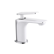 Змішувач для умивальника Frap F1058, білий/хром