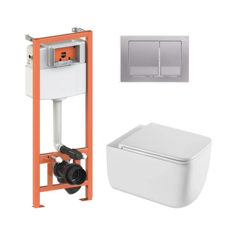 Готове рішення Qtap для ванної кімнати: підвісний унітаз Gemini Ultra Quiet + комплект інсталяції Nest 4 в 1 Готове рішення Qtap для ванної кімнати: підвісний унітаз Gemini Ultra Quiet + комплект інсталяції Nest 4 в 1