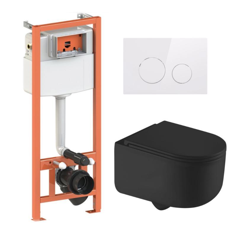 Готове рішення Qtap для ванної кімнати: підвісний унітаз Taurus Ultra Quiet + комплект інсталяції Nest 4 в 1