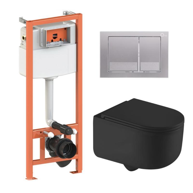 Готове рішення Qtap для ванної кімнати: підвісний унітаз Taurus Ultra Quiet + комплект інсталяції Nest 4 в 1