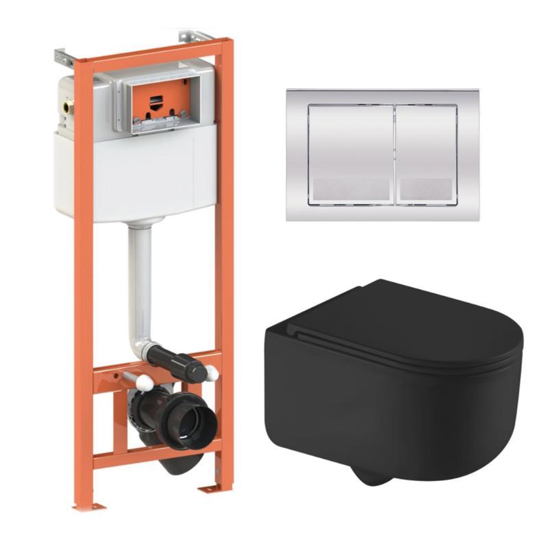 Готове рішення Qtap для ванної кімнати: підвісний унітаз Taurus Ultra Quiet + комплект інсталяції Nest 4 в 1