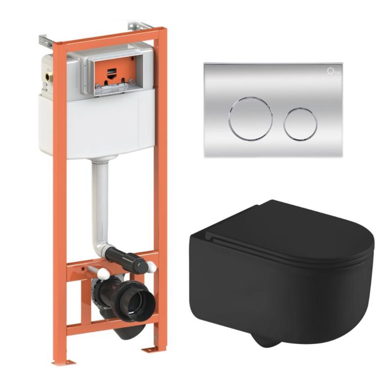 Готове рішення Qtap для ванної кімнати: підвісний унітаз Taurus Ultra Quiet + комплект інсталяції Nest 4 в 1