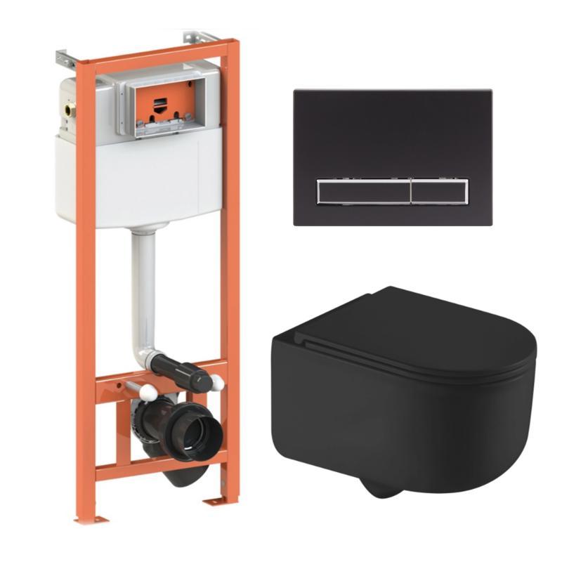 Готове рішення Qtap для ванної кімнати: підвісний унітаз Taurus Ultra Quiet + комплект інсталяції Nest 4 в 1