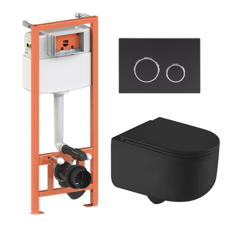 Готове рішення Qtap для ванної кімнати: підвісний унітаз Taurus Ultra Quiet + комплект інсталяції Nest 4 в 1