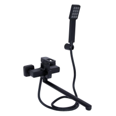 Змішувач для ванни Lidz Wawel 005 з поворотним виливом (з душовим гарнітуром) (k35) LDWAW005BLA45394 Black