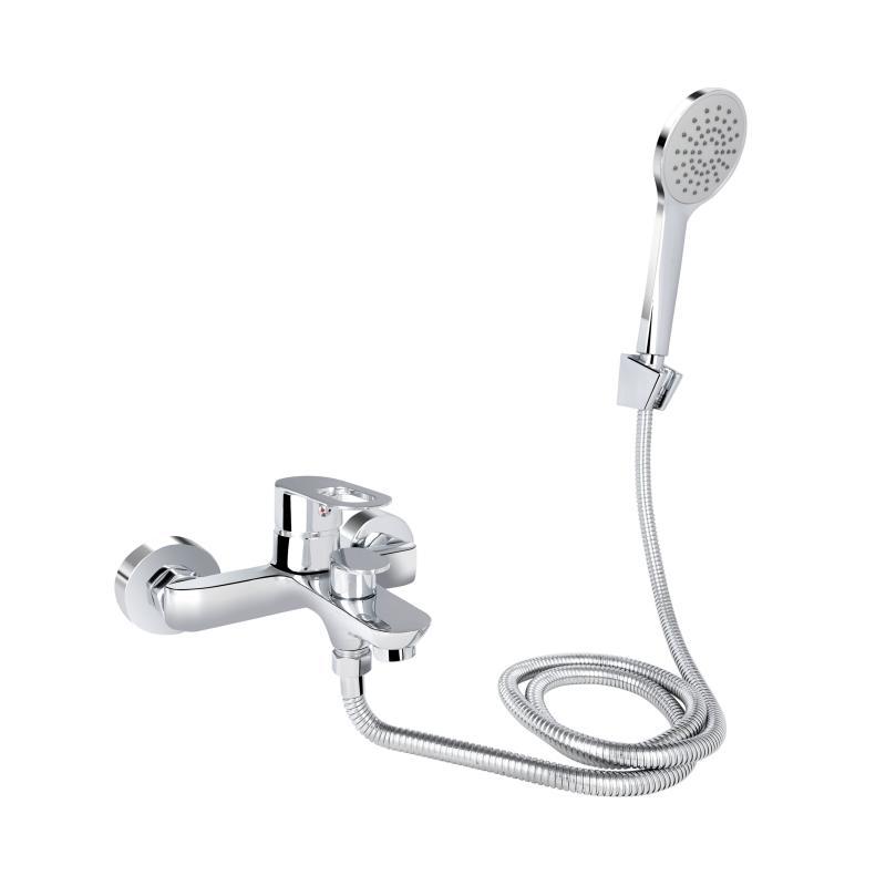 Змішувач для ванни Lidz Latwa 006 (з душовим гарнітуром) (k35) LDLAT006CRM45414 Chrome Змішувач для ванни Lidz Latwa 006 (з душовим гарнітуром) (k35) LDLAT006CRM45414 Chrome