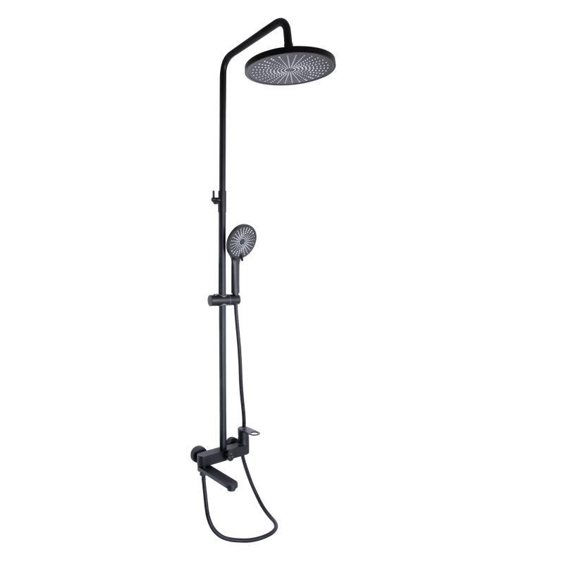 Душова система універсальна Qtap Jay на три споживача (з виливом) QTJAY111BLM45549 Black Matt Душова система універсальна Qtap Jay на три споживача (з виливом) QTJAY111BLM45549 Black Matt