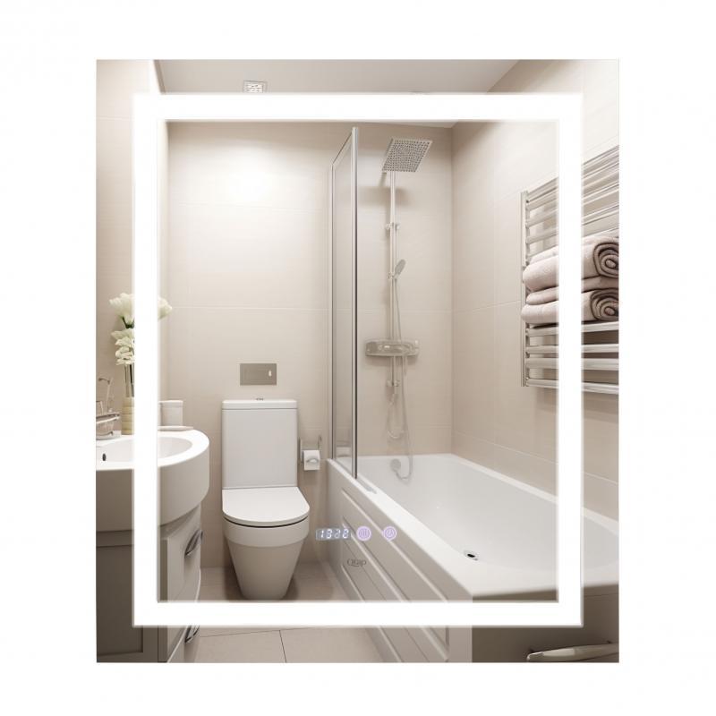 Дзеркало Qtap Mideya 700х800 з LED-підсвічуванням Touch, з антизапотіванням, з годинником, димером, рег. Дзеркало Qtap Mideya 700х800 з LED-підсвічуванням Touch, з антизапотіванням, з годинником, димером, рег.