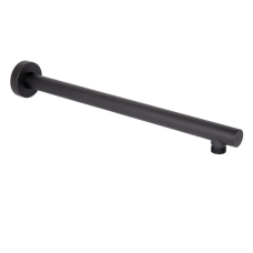 Кронштейн для верхнього душу Qtap Trubice 400 мм округлий QTTRU120BLM45927 Black Matt