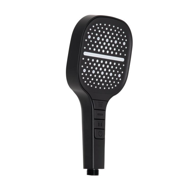 Лійка для ручного душу Qtap Rucni 130x130 мм QTRUC125BLM45957 Black Matt Лійка для ручного душу Qtap Rucni 130x130 мм QTRUC125BLM45957 Black Matt