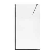 Душова перегородка Qtap Walk-In Standard BLM2011.C8 100х200 см, скло Clear 8 мм, покриття CalcLess