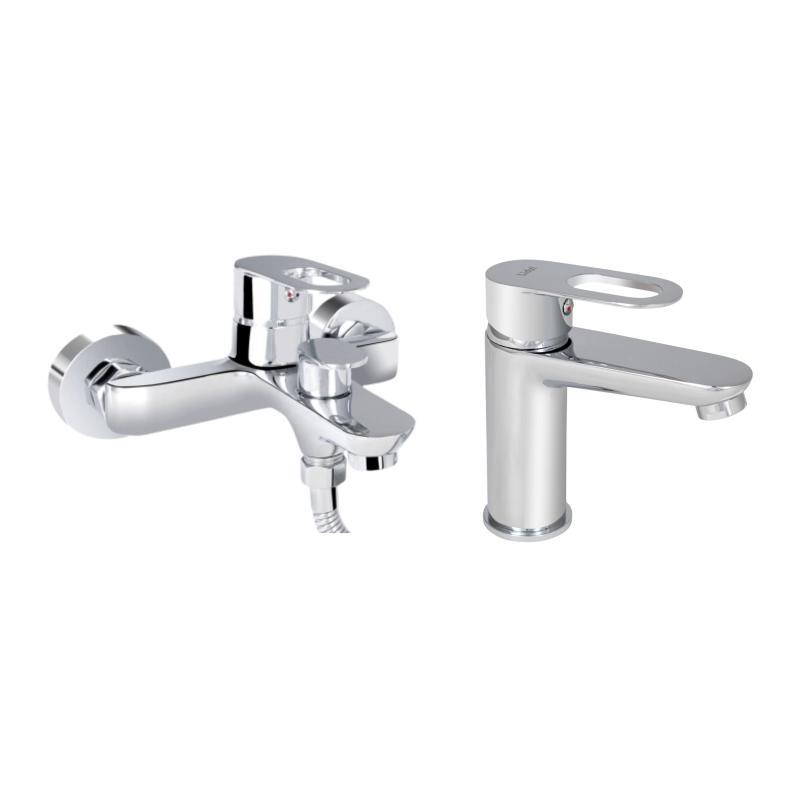 Набір змішувачів Latwa 001 + Latwa 006 Chrome Набір змішувачів Latwa 001 + Latwa 006 Chrome