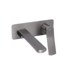 Змішувач для раковини Qtap Slavonice прихованого монтажу QTSLA273GMB45920 Gunmetal Black PVD