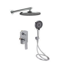 Душова система універсальна Qtap Slavonice прихованого монтажу на два споживача QTSLA113CRM45898 Chrome