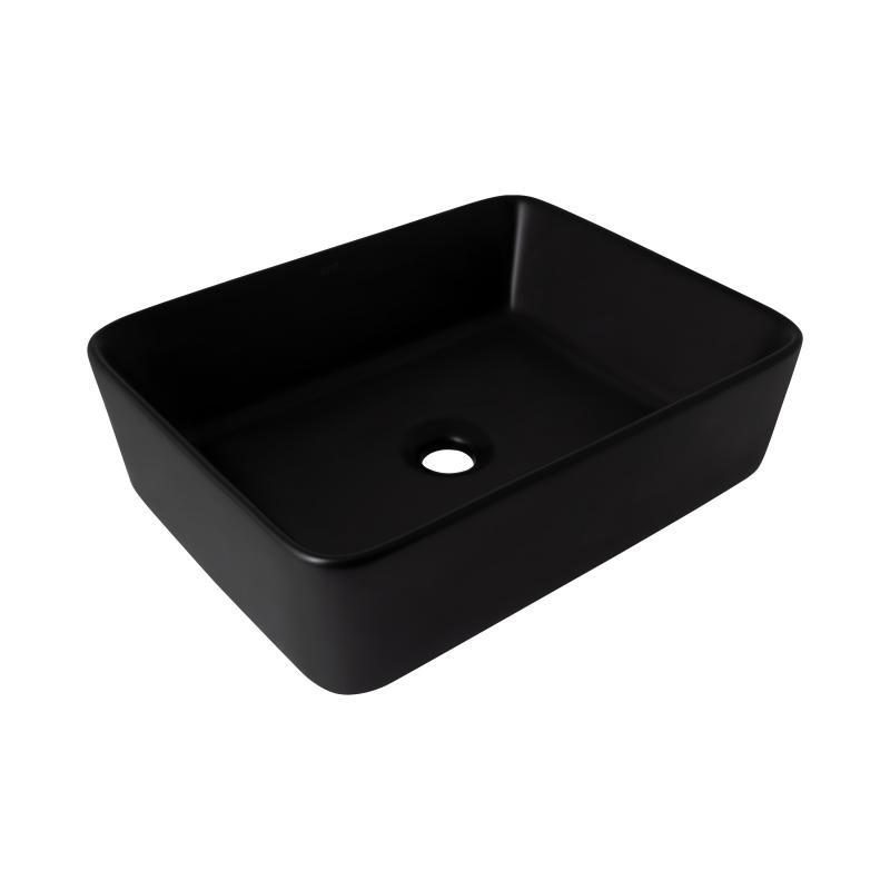 Раковина-чаша Qtap Tern 480х370х135 Matt black QT176069MB