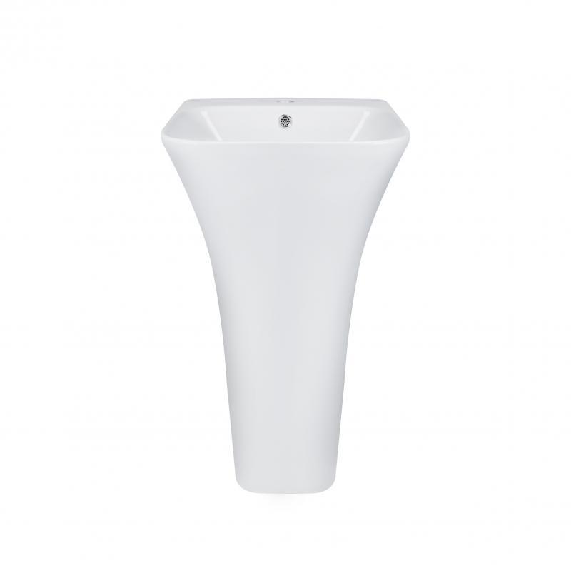 Раковина для підлоги моноблок Qtap Crow 450x435x835 White QT0511G315WN Раковина для підлоги моноблок Qtap Crow 450x435x835 White QT0511G315WN