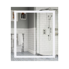 Дзеркало Lidz Kubis 700х800 з LED-підсвічуванням Touch, з антизапотіванням, з димером, рег. яскравості Reverse