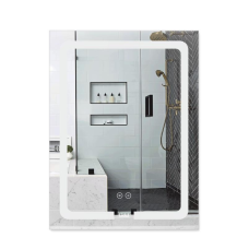 Дзеркало Lidz Kubis 600х800 з LED-підсвічуванням Touch, з антизапотіванням, з димером, рег. яскравості