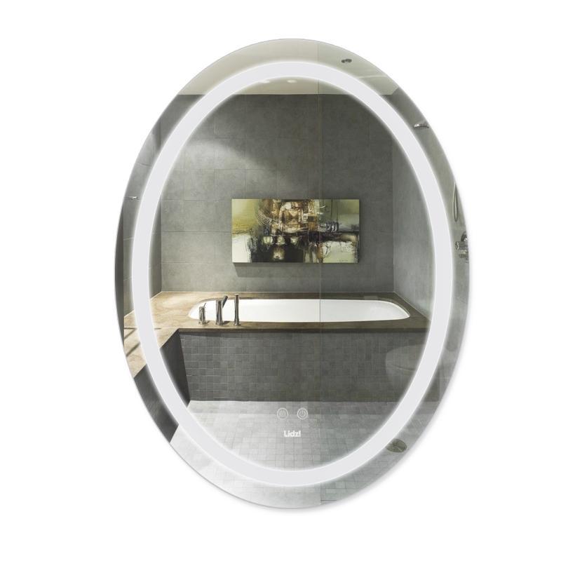 Дзеркало Lidz Vida 700х500 з LED-підсвічуванням Touch, з антизапотіванням, з димером, рег. яскравості