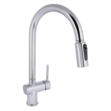 Змішувач для кухні Qtap Rozcesti з висувним виливом з підключенням для питної води QTROZ366CRM45938 Chrome