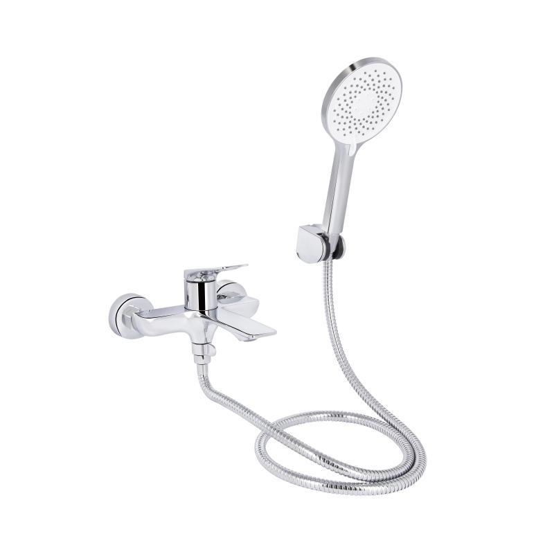 Змішувач для ванни Qtap Vlasta New (з душовим гарнітуром) QTVLA259CRM45642 Chrome Змішувач для ванни Qtap Vlasta New (з душовим гарнітуром) QTVLA259CRM45642 Chrome