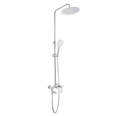 Душова система універсальна Qtap Taurus на три споживача (з виливом) QTTAU111CRM45665 Chrome