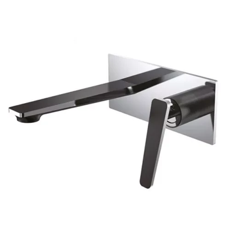 Змішувач для умивальника Frap F1057-22, чорний/хром Змішувач для умивальника Frap F1057-22, чорний/хром