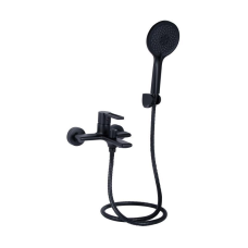 Змішувач для ванни Qtap Taurus (з душовим гарнітуром) QTTAU259BLM45662 Black Matt