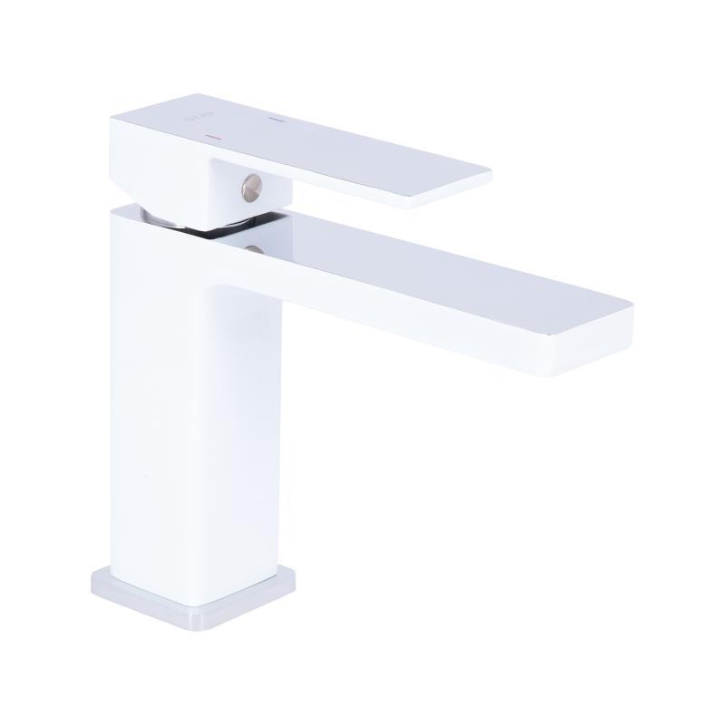 Змішувач для раковини Qtap Gemini QTGEM270CRW45675 Chrome/White Змішувач для раковини Qtap Gemini QTGEM270CRW45675 Chrome/White