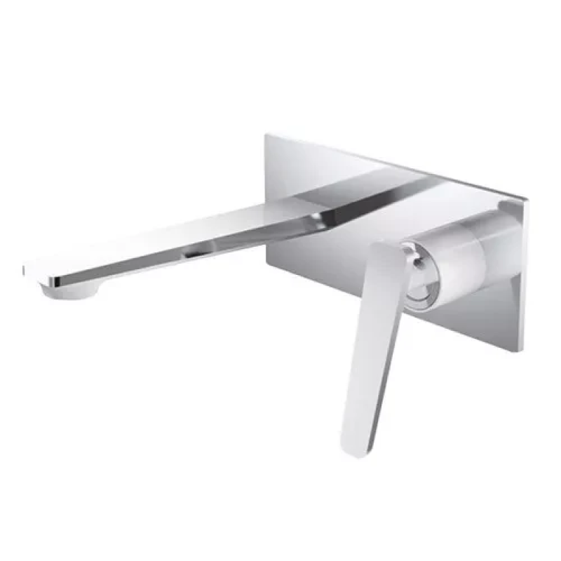 Змішувач для умивальника Frap F1058-22, білий/хром Змішувач для умивальника Frap F1058-22, білий/хром