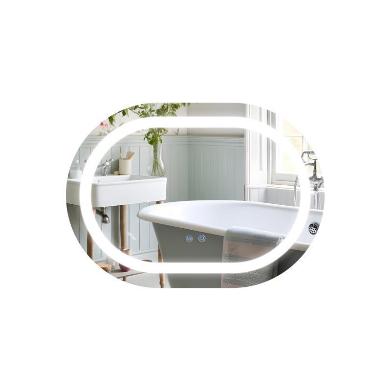 Дзеркало Qtap Gemini 650х900 з LED-підсвічуванням Touch, з антизапотіванням, з димером, рег. темп. кольору Дзеркало Qtap Gemini 650х900 з LED-підсвічуванням Touch, з антизапотіванням, з димером, рег. темп. кольору