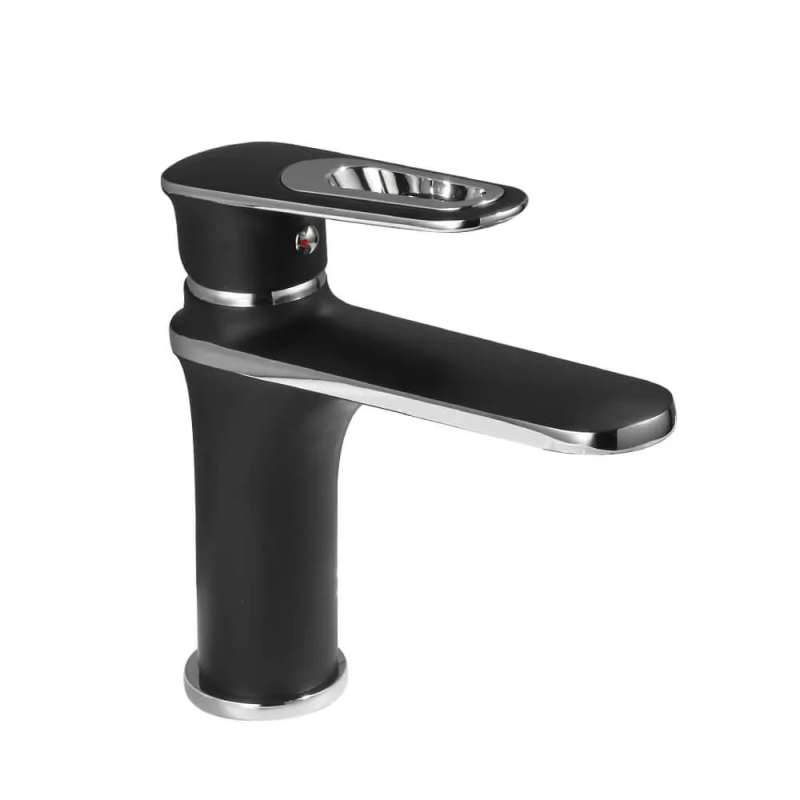 Змішувач для умивальника Frap F1049-6, чорний/хром Змішувач для умивальника Frap F1049-6, чорний/хром