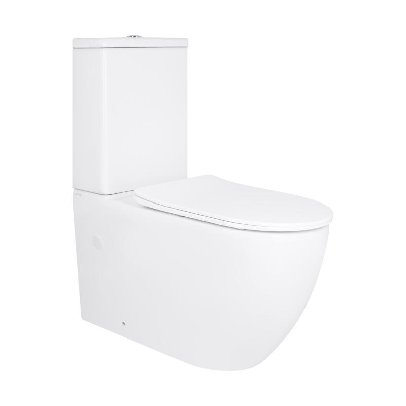 Унітаз підлоговий Qtap Grand Ultra Quiet безобідковий з сидінням Soft-close WHITE QT26228301W Унітаз підлоговий Qtap Grand Ultra Quiet безобідковий з сидінням Soft-close WHITE QT26228301W