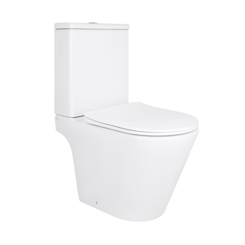 Унітаз підлоговий Qtap Dove Rimless безобідковий з сидінням Soft-close WHITE QT06228380BW Унітаз підлоговий Qtap Dove Rimless безобідковий з сидінням Soft-close WHITE QT06228380BW