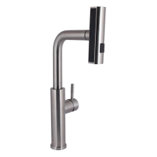 Змішувач для кухні Lidz Aria 015FLT з висувним мультифункціональним виливом-лійкою (k35) LDARI015FLTNKS37643