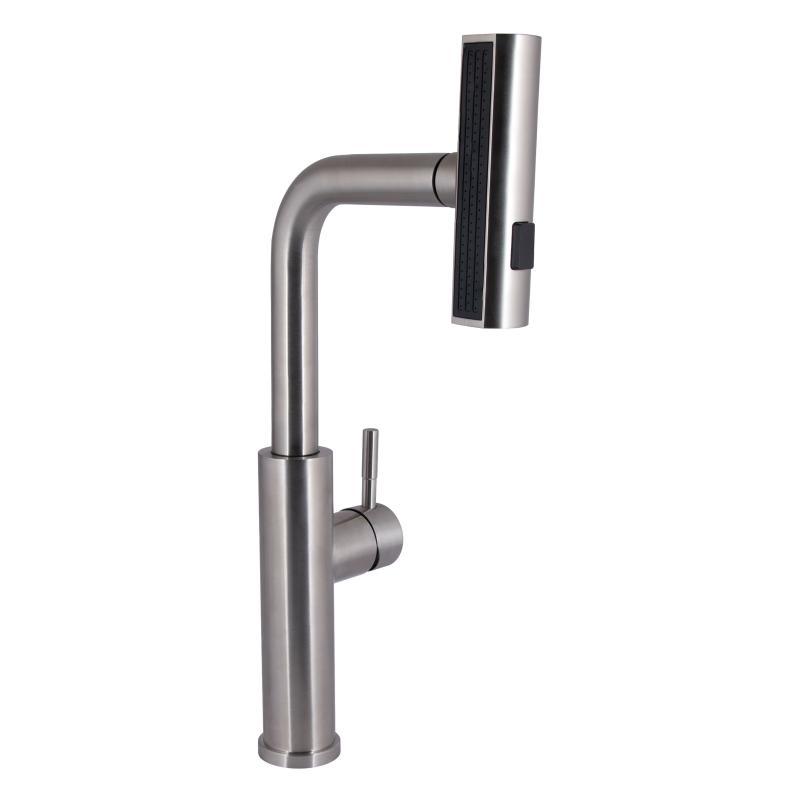 Змішувач для кухні Lidz Aria 015FLT з висувним мультифункціональним виливом-лійкою (k35) LDARI015FLTNKS37643 Змішувач для кухні Lidz Aria 015FLT з висувним мультифункціональним виливом-лійкою (k35) LDARI015FLTNKS37643