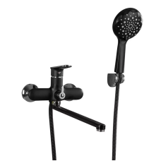 Змішувач для ванни Frap F2249-6, чорний/хром