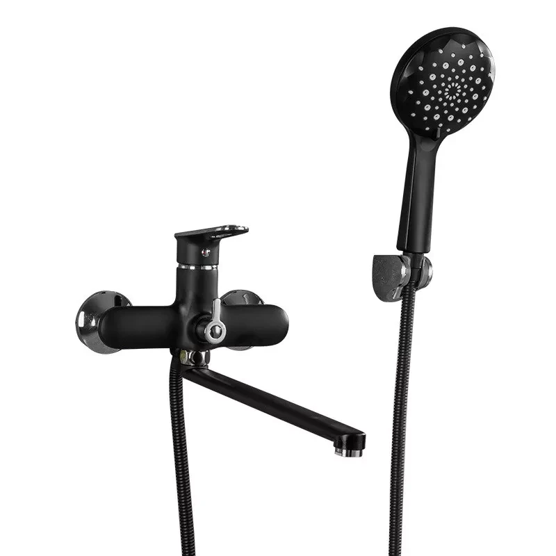 Змішувач для ванни Frap F2249-6, чорний/хром Змішувач для ванни Frap F2249-6, чорний/хром