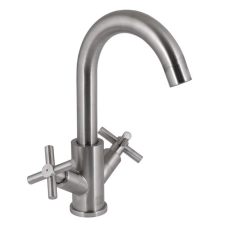 Змішувач для кухні Lidz Wind 161F двохвентильний LDWIN161FNKS46098 Nickel