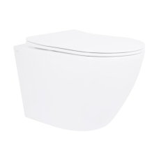Унітаз підлоговий Qtap Robin безбачковий Ultra Quiet безобідковий безобідковий з сидінням Soft-close WHITE