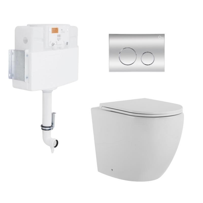 Готове рішення Qtap для ванної кімнати: підлоговий безбачковий унітаз Robin Ultra Quiet + бачок прихованого