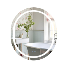 Дзеркало Qtap Gemini 800х700 з LED-підсвічуванням Touch, з антизапотіванням, з димером, рег. темп. кольору