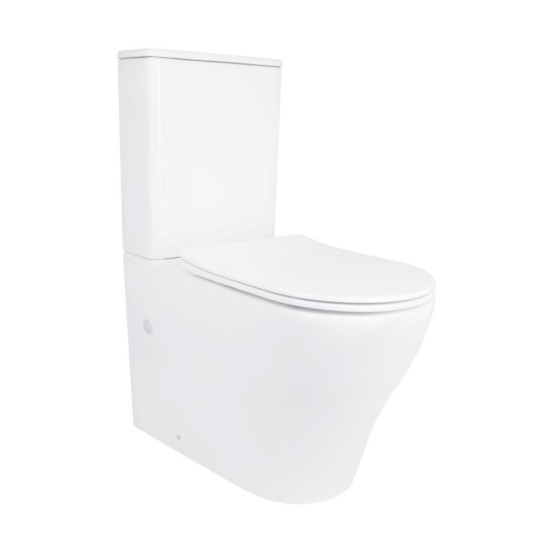 Унітаз підлоговий Qtap Virgo Ultra Quiet безобідковий з сидінням Soft-close WHITE QT18226092AW Унітаз підлоговий Qtap Virgo Ultra Quiet безобідковий з сидінням Soft-close WHITE QT18226092AW