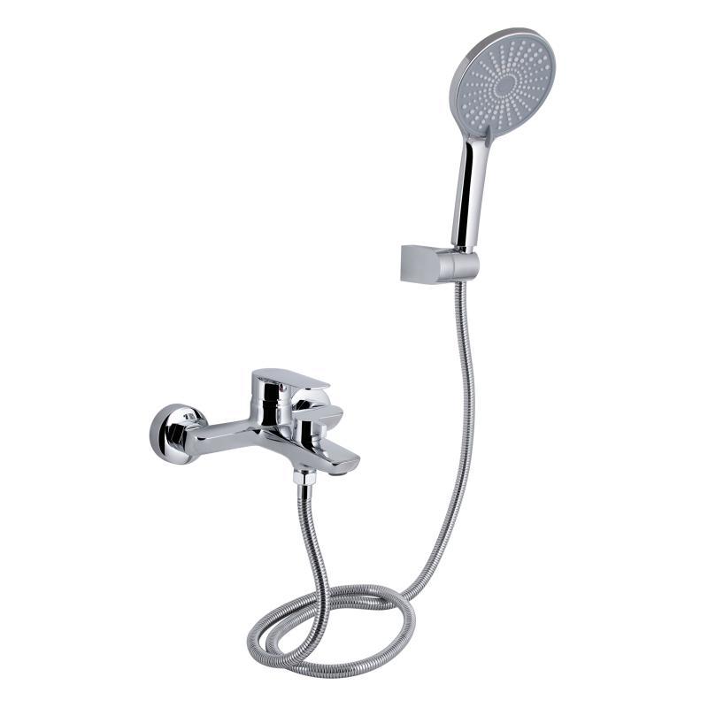 Змішувач для ванни Qtap Leo New (з душовим гарнітуром) QTLEO259CRM45563 Chrome Змішувач для ванни Qtap Leo New (з душовим гарнітуром) QTLEO259CRM45563 Chrome