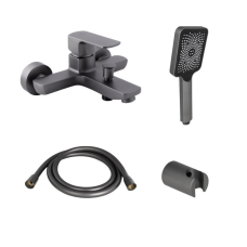 Комплект Qtap Lipno: Змішувач для ванни QTNH3023101DG + душовий комплект