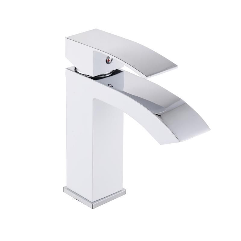 Змішувач для раковини Qtap Swan Cascada QTSWA270CRW45568 Chrome/White Змішувач для раковини Qtap Swan Cascada QTSWA270CRW45568 Chrome/White