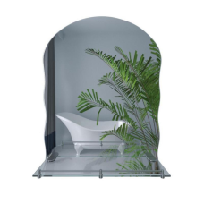 Дзеркало Lidz Anny 140.07.02 (1) 600х850х106 настінне з поличкою прямокутне з дугоподібним верхом та фігурними