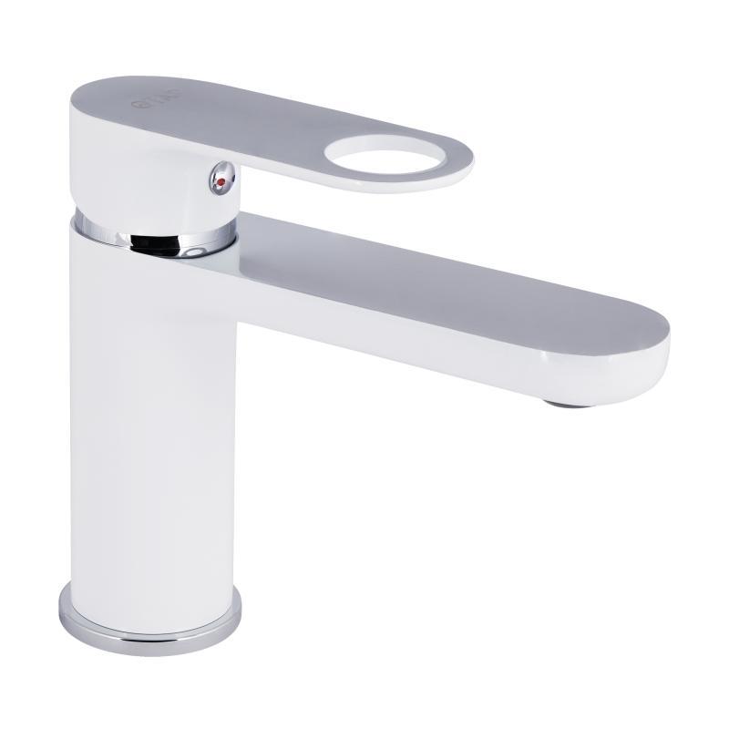 Змішувач для раковини Qtap Jay QTJAY270CRW45551 Chrome/White