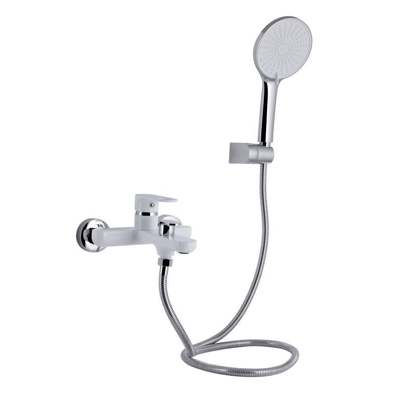 Змішувач для ванни Qtap Jay (з душовим гарнітуром) QTJAY259CRW45553 Chrome/White Змішувач для ванни Qtap Jay (з душовим гарнітуром) QTJAY259CRW45553 Chrome/White